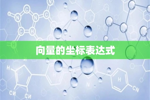 向量的坐标表达式