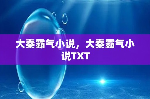 大秦霸气小说，大秦霸气小说txt